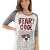 'Lazy One' Women's Beary Cool Tall Tee - White / Grey 1 'Lazy One' Women's Beary Cool Tall Tee - White / Grey -Outfit Shop 07ddd110a6c21476332df0c9a29db84e 1024x1024@2x