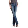 'Ariat' Women's R.E.A.L Mid Rise Stretch Entwined Boot Cut - Medium Wash -Outfit Shop 10017510f 1024x1024@2x