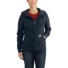 'Carhartt' Women's Clarksburg Full Zip Hoodie - Navy -Outfit Shop 102788412 WF18 1 tif 1024x1024@2x