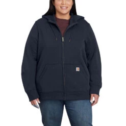 'Carhartt' Women's Clarksburg Full Zip Hoodie - Navy -Outfit Shop 102788412 WF19P 1 1024x1024@2x