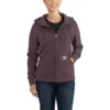 'Carhartt' Women's Clarksburg Full Zip Hoodie - Blackberry Heather -Outfit Shop 102788V27 WS22 CM 1 1024x1024@2x