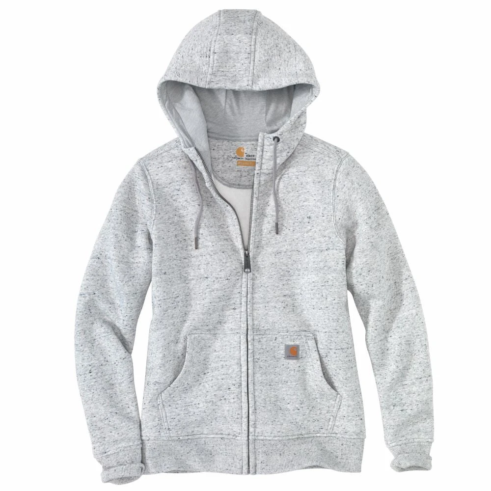 'Carhartt' Women's Clarksburg Full Zip Hoodie - Asphalt Heather 3 'Carhartt' Women's Clarksburg Full Zip Hoodie - Asphalt Heather