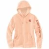 'Carhartt' Women's Clarksburg Logo Sleeve Graphic Hoodie - Cantaloupe 1 'Carhartt' Women's Clarksburg Logo Sleeve Graphic Hoodie - Cantaloupe -Outfit Shop 102791 Q07 WS21 1024x1024@2x