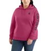 'Carhartt' Women's Clarksburg Logo Sleeve Graphic Hoodie - Beet Red Heather 2 'Carhartt' Women's Clarksburg Logo Sleeve Graphic Hoodie - Beet Red Heather -Outfit Shop 102791 R60 WS22P b 1024x1024@2x