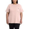 'Carhartt' Women's Lightweight Pocket T-Shirt - Ash Rose -Outfit Shop 103067 P15 WF21 b 1024x1024@2x