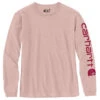 'Carhartt' Women's Workwear Logo Sleeve T-Shirt - Ash Rose -Outfit Shop 103401 P15 WF22 e 1024x1024@2x
