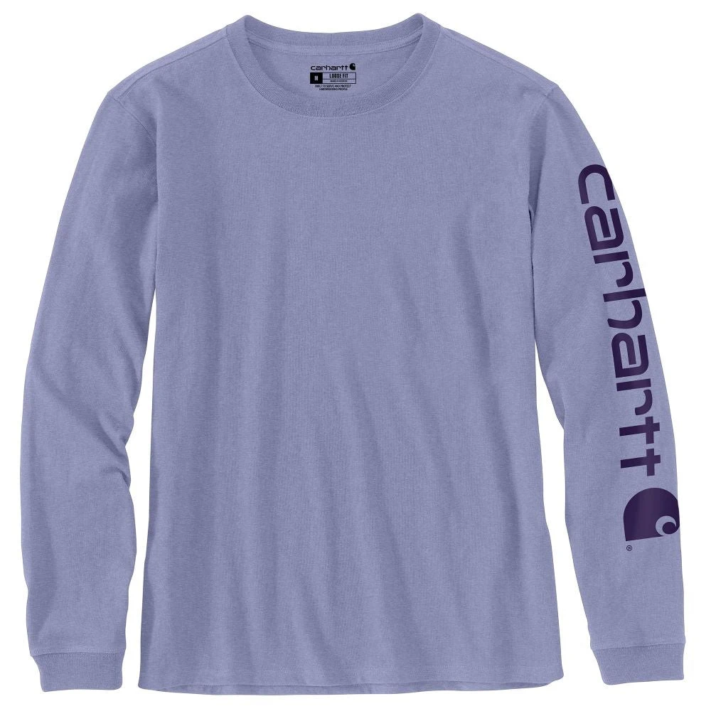 'Carhartt' Women's Workwear Logo Sleeve T-Shirt - Soft Lavender Heather 3 'Carhartt' Women's Workwear Logo Sleeve T-Shirt - Soft Lavender Heather