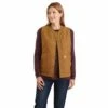 'Carhartt' Women's Rugged Flex Canvas Insulated Rib Collar Vest - Carhartt Brown -Outfit Shop 104423BRN WF20 CM 1024x1024@2x