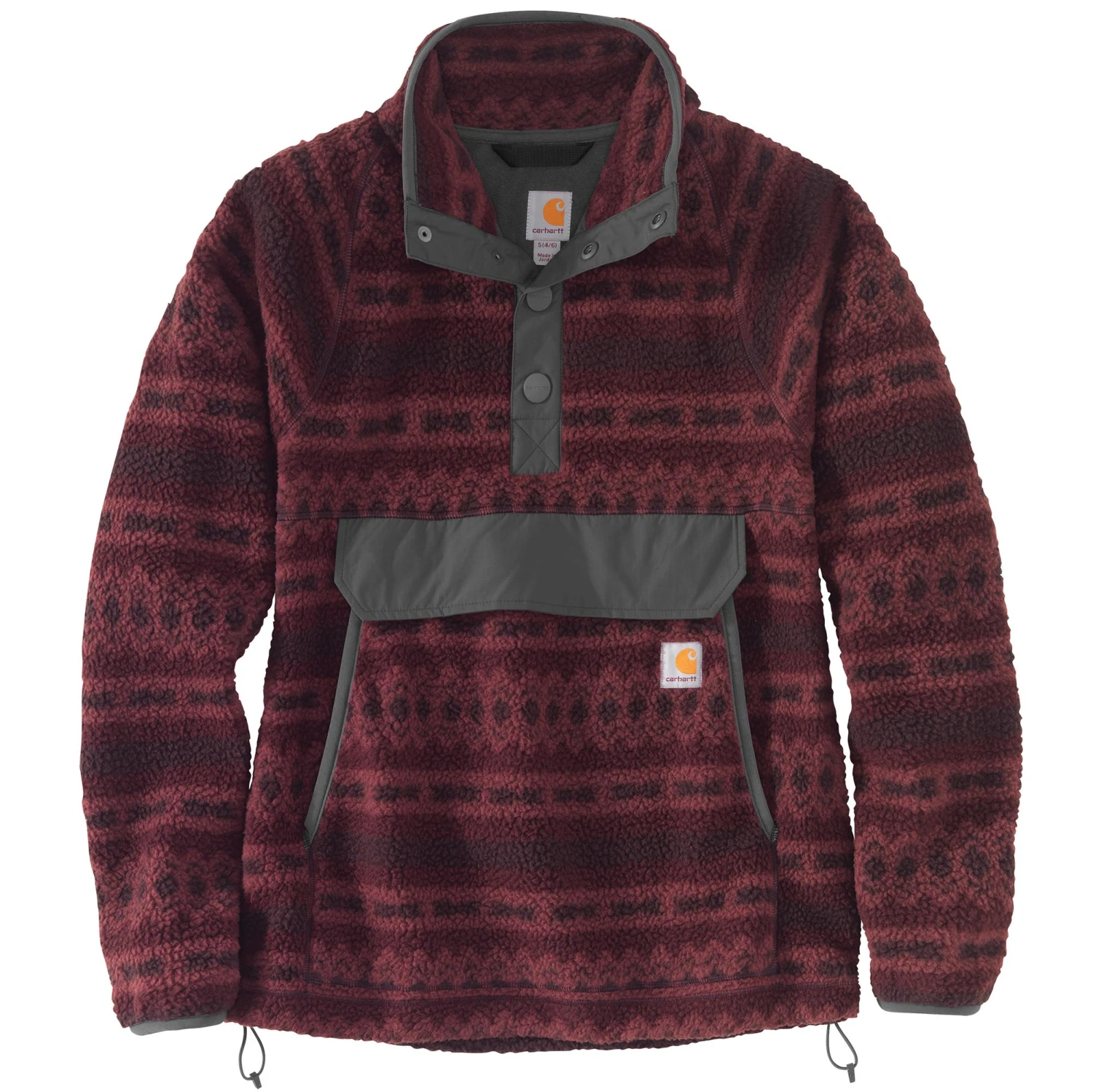 'Carhartt' Women's Fleece 1/4 Relaxed Fit Fleece Jacket - Port Aztec 3 'Carhartt' Women's Fleece 1/4 Relaxed Fit Fleece Jacket - Port Aztec