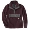 'Carhartt' Women's 1/4 Snap Relaxed Fit Fleece Jacket - Blackberry Heather -Outfit Shop 104922 V27 WF22 e 1024x1024@2x