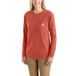 'Carhartt' Women's Heavyweight "Women At Work" Pocket T-Shirt - Earthen Clay Heather 6 'Carhartt' Women's Heavyweight "Women At Work" Pocket T-Shirt - Earthen Clay Heather -Outfit Shop 104963 R49 WF21 b 1024x1024@2x