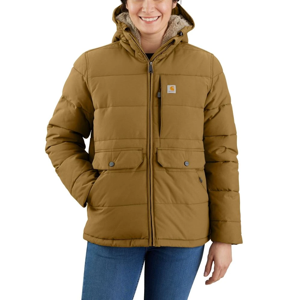 'Carhartt' Women's Montana Relaxed Fit Insulated Jacket - Oak Brown 2 'Carhartt' Women's Montana Relaxed Fit Insulated Jacket - Oak Brown