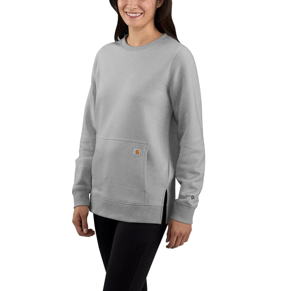 'Carhartt' Women's Force® Lightweight Sweatshirt - Asphalt Heather 3 'Carhartt' Women's Force® Lightweight Sweatshirt - Asphalt Heather