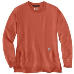 'Carhartt' Women's Force® Lightweight Sweatshirt - Desert Orange Heather -Outfit Shop 105468 Q38 WF22 e 1024x1024@2x