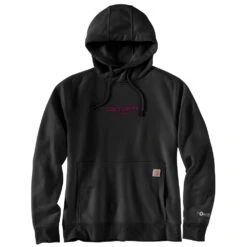 'Carhartt' Women's Force® Lightweight Graphic Hoodie - Black -Outfit Shop 105573 BLK WF22 e 1024x1024@2x