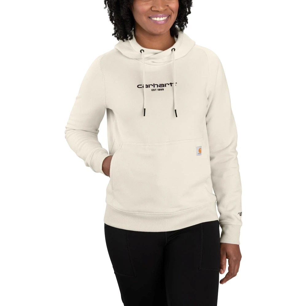 'Carhartt' Women's Force® Lightweight Graphic Hoodie - Malt 3 'Carhartt' Women's Force® Lightweight Graphic Hoodie - Malt