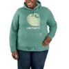 'Carhartt' Women's Rain Defender® Midweight Graphic Hoodie - Slate Green Heather 1 'Carhartt' Women's Rain Defender® Midweight Graphic Hoodie - Slate Green Heather -Outfit Shop 105636 L05 WF22P b 1 1024x1024@2x