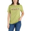 'Carhartt' Women's Heavyweight Floral Logo T-Shirt - Green Olive Heather 2 'Carhartt' Women's Heavyweight Floral Logo T-Shirt - Green Olive Heather -Outfit Shop 105736 G89 WS23 b V2 1024x1024@2x