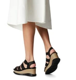 'Sorel' Women's Joanie III Ankle Strap Sandal - Black / Black -Outfit Shop 1986391 010 a9 presetHigh Res JPEG 300DPI 1024x1024@2x