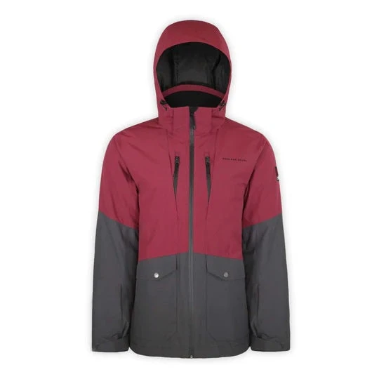 'Boulder Gear' Women's Downslide WP Jacket - Maroon 3 'Boulder Gear' Women's Downslide WP Jacket - Maroon