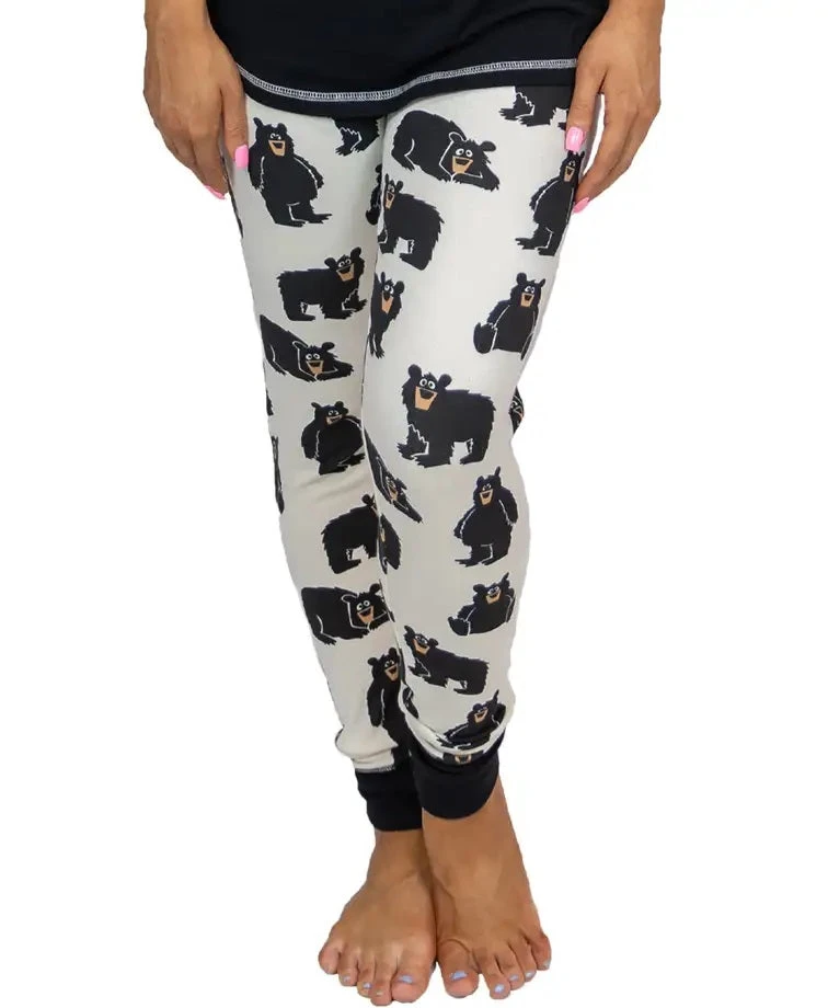 'Lazy One' Women's Mama Bear Leggings - White 3 'Lazy One' Women's Mama Bear Leggings - White