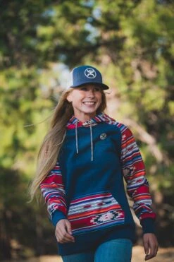 'Hooey' Women's Taos Hoody - Navy / Aztec -Outfit Shop DSC07005 1000x1500 c039dcd3 297d 44e2 b2a4 7c0d82ed88a0 1024x1024@2x