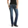 'Ariat' Women's R.E.A.L. Ivy Dresden Mid Rise Straight Leg - Dark Wash