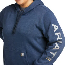 'Ariat' Women's Rebar Graphic Hoodie - Navy Heather 9 'Ariat' Women's Rebar Graphic Hoodie - Navy Heather -Outfit Shop F21 WMS WORK 10037618 detail01 plus 1024x1024@2x