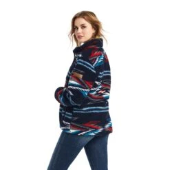 'Ariat' Women's Fleece Chimayo Jacket - Chimayo Jacquard Sherpa 7 'Ariat' Women's Fleece Chimayo Jacket - Chimayo Jacquard Sherpa -Outfit Shop F22 WMS WEST 10042189 back 1024x1024@2x