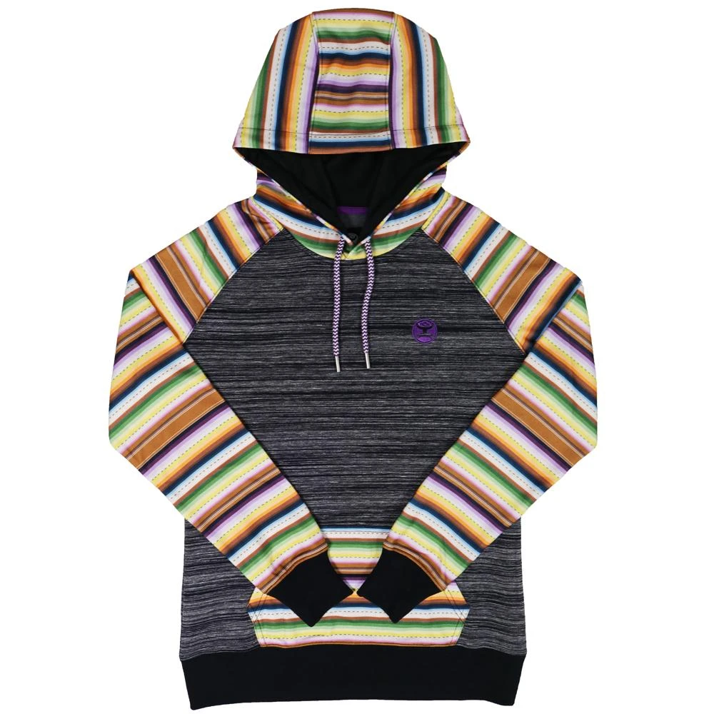 'Hooey' Women's Catalina Space Dye Hoody - Black / Serape 3 'Hooey' Women's Catalina Space Dye Hoody - Black / Serape
