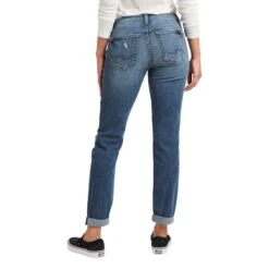 'Silver Jeans' Women's Curvy Boyfriend Mid Rise Slim Leg - Medium Wash -Outfit Shop LA23415AU333 IND 2 1024x1024@2x