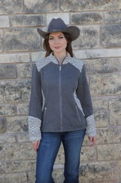 'Cinch' Women's Sweater Knit Jacket - Heather Charcoal -Outfit Shop MAJ9840002 1024x1024@2x