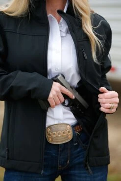 'Cinch' Women's Concealed Carry Bonded Jacket - Black -Outfit Shop MAJ9866002 3 1024x1024@2x