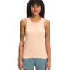 'The North Face' Women's Simple Logo Tri-Blend Tank - Apricot Ice Heather -Outfit Shop NF0A7UKV 46V hero 1024x1024@2x