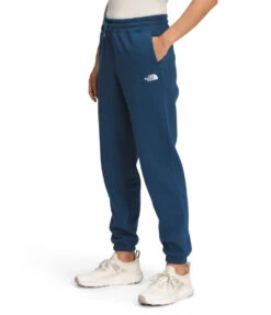 'The North Face' Women's Half Dome Fleece Sweatpants - Shady Blue -Outfit Shop NF0A7UPL VJY model34 1024x1024@2x
