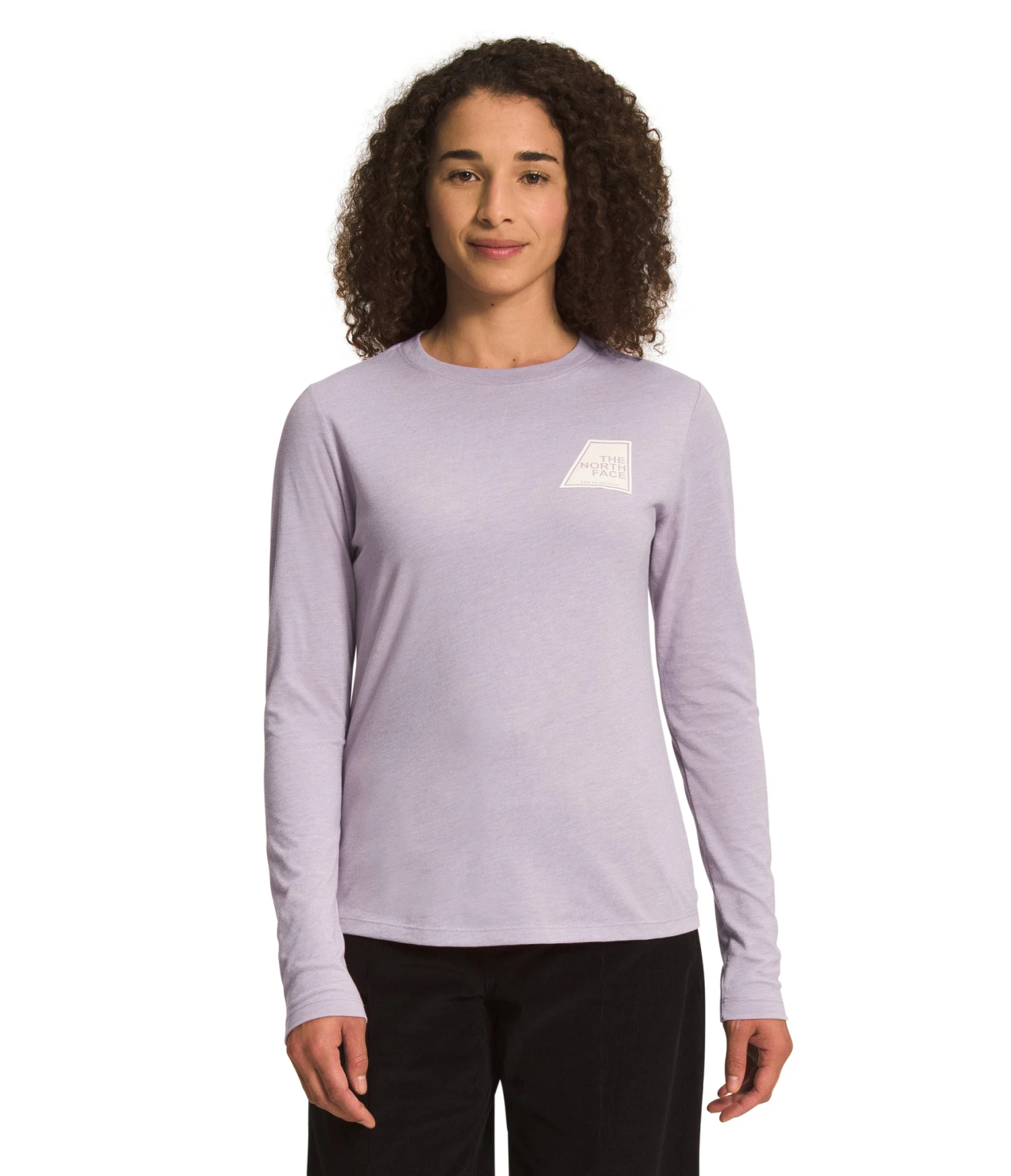 'The North Face' Women's Triblend Logo Marks Tee - Lavender Fog / Gardenia White 3 'The North Face' Women's Triblend Logo Marks Tee - Lavender Fog / Gardenia White