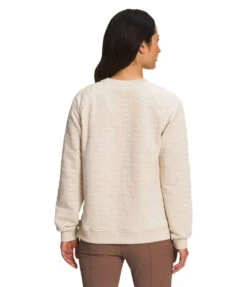 'The North Face' Women's Longs Peak Quilted Crew - Gardenia White Heather -Outfit Shop NF0A7USR 14Q back 1024x1024@2x