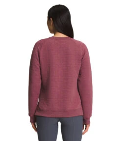 'The North Face' Women's Longs Peak Quilted Crew - Wild Ginger Heather -Outfit Shop NF0A7USR 7A6 back 1024x1024@2x