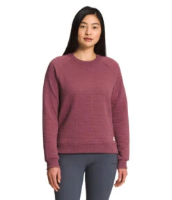 'The North Face' Women's Longs Peak Quilted Crew - Wild Ginger Heather -Outfit Shop NF0A7USR 7A6 hero 1024x1024@2x