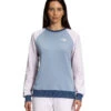 'The North Face' Women's Color Block Crew Sweatshirt - Lavender Fog / Folk Blue -Outfit Shop NF0A7WT5 I99 hero 1024x1024@2x