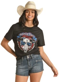 'Rock & Roll Denim' Unisex Dale Graphic Tee - Black -Outfit Shop RRUT21R12R A 1024x1024@2x