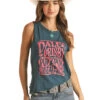 'Rock & Roll' Women's Dale Brisby Graphic Tank - Navy -Outfit Shop RRWT20RZMZ 1024x1024@2x