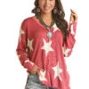 'Panhandle Slim' Women's Star Sweater - Pink -Outfit Shop RRWT32RZN1 1024x1024@2x