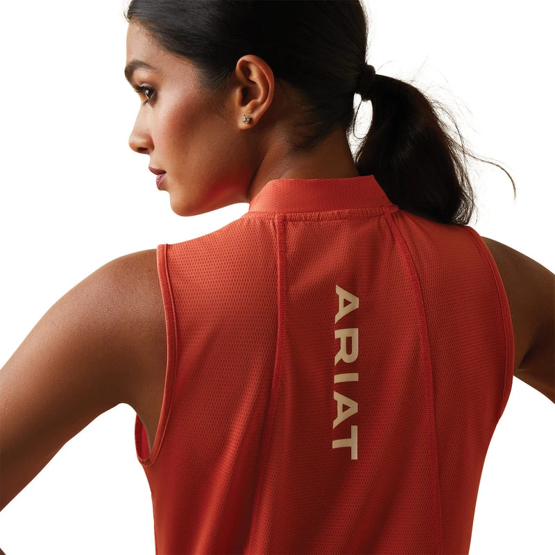 'Ariat' Women's Hailey 1/4 Zip Baselayer - Burnt Sienna 4 'Ariat' Women's Hailey 1/4 Zip Baselayer - Burnt Sienna - Image 2