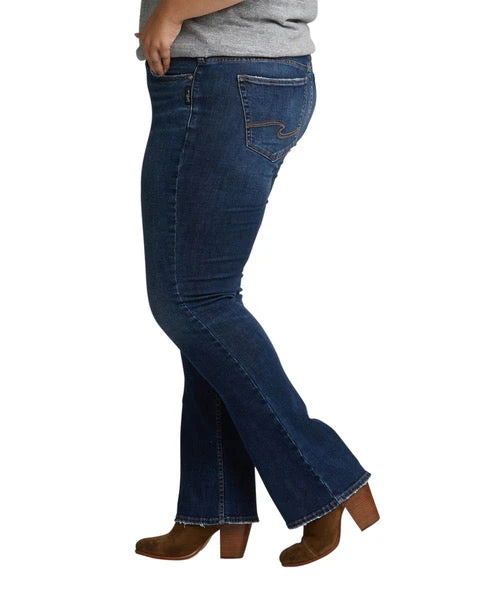 'Silver Jeans' Women's Suki Mid Rise Slim Boot - Dark Indigo (Ext. Sizes) 4 'Silver Jeans' Women's Suki Mid Rise Slim Boot - Dark Indigo (Ext. Sizes) - Image 2