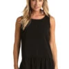 'Panhandle Slim' Women's Ruffle Tank - Black -Outfit Shop WLWT20R03C AZ 50880.1655307940 1024x1024@2x
