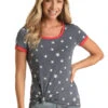 'Panhandle Slim' Women's Star Print Tee - Blue -Outfit Shop WLWT21RZJB A 1024x1024@2x
