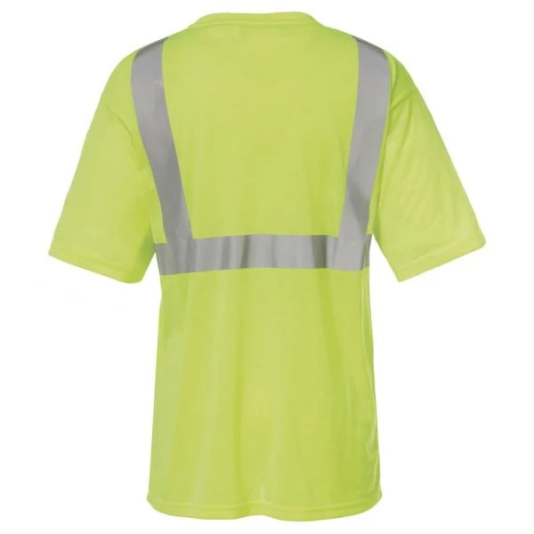 'Caterpillar' Men's Hi Vis Short Sleeve Tee - Hi Vis Yellow 4 'Caterpillar' Men's Hi Vis Short Sleeve Tee - Hi Vis Yellow - Image 2