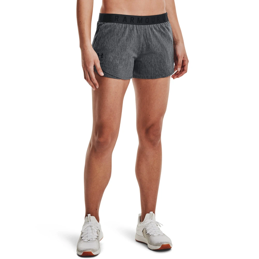 'Under Armour' Women's Play Up Twist Shorts 3.0 - Jet Grey 4 'Under Armour' Women's Play Up Twist Shorts 3.0 - Jet Grey - Image 2
