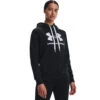 'Under Armour' Women's Rival Fleece Logo Hoodie - Black / White -Outfit Shop s7.V5 1356318 001 FC 1024x1024@2x